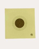 Yellow Paper Shooting Target for 10m Air Rifle, ISSF standard size, 9 cm x 9 cm