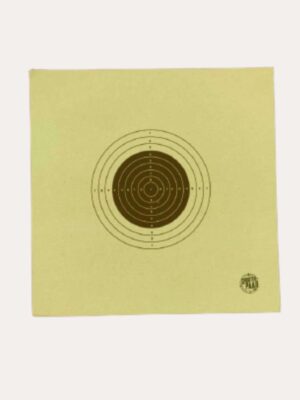 Yellow Paper Shooting Target for 10m Air Rifle, ISSF standard size, 9 cm x 9 cm