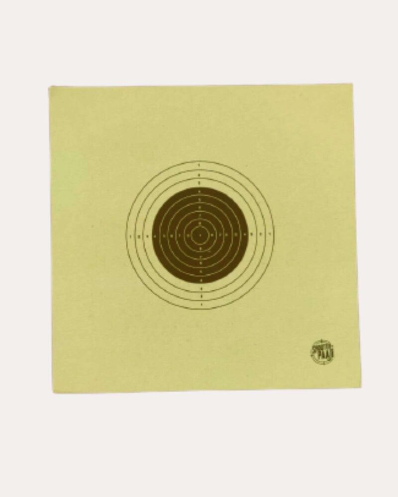 Yellow Paper Shooting Target for 10m Air Rifle, ISSF standard size, 9 cm x 9 cm