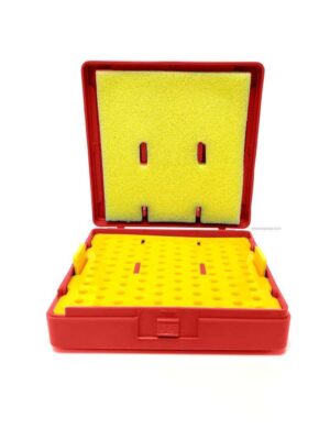 Match Box by Shooter Paaji - Durable plastic case for storing .177 caliber air pellets, featuring a unique tray mechanism and stylish design.