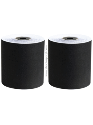 Black paper roll for 10m shooting, suitable for Sius and Tachus in air rifle and pistol ranges.