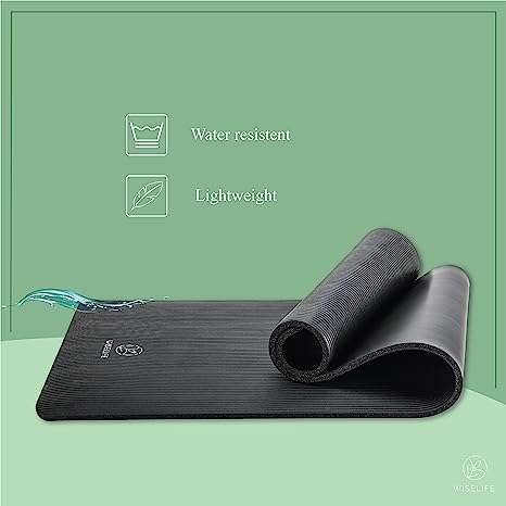 WiseLife 15mm Thick Comfort foam NBR Yoga Mat + Carry Strap
