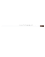 High-quality MEC Barrel Cleaning Rod with ergonomic wooden handle and non-abrasive coating.