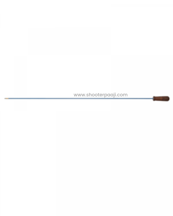 High-quality MEC Barrel Cleaning Rod with ergonomic wooden handle and non-abrasive coating.