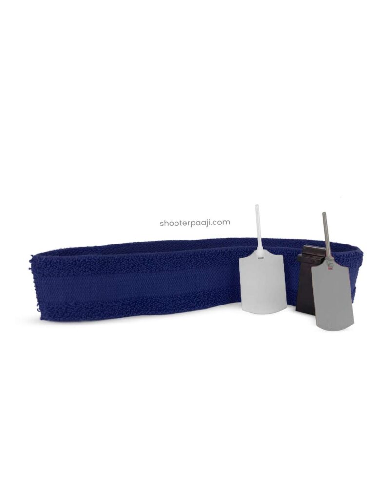 SP Headband blinder SP Head Band Blinder with adjustable eyeshield for competitive shooters, providing customizable comfort and compliance with ISSF rules.