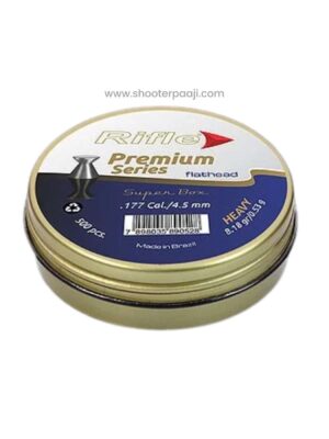 Rifle Premium Flathead .177 Heavy Pellets – 10 Tins Box