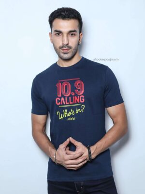 10.9 Calling T-shirt by Shooter Paaji, made from 100% cotton, perfect for shooting enthusiasts.