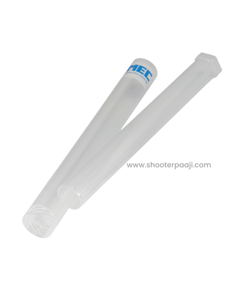 MEC Protect - Cylindrical plastic sleeve for air rifle cylinders, providing protection against scratches, damage, and dust.