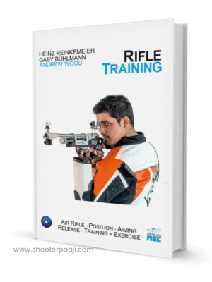 Rifle Training" book by Heinz Reinkemeier cover showing detailed training guide for rifle shooters.