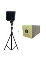 Metal Pellet Catcher with Stand and 1000 Paper Targets Combo