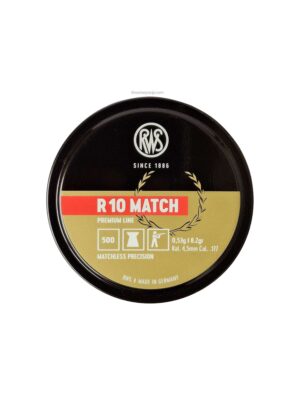 RWS R10 Rifle and Pistol Match Pellets – Box of 50 Tins