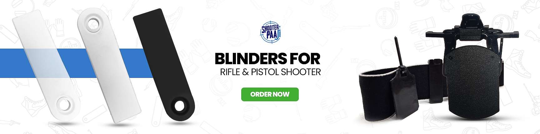 Blinders for rifle and pistol
