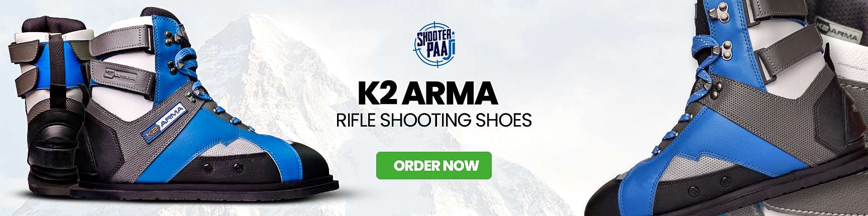 K2 ARMA Rifle Shooting Shoes with four-strap system and anti-slip sole