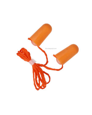Corded foam ear plugs for shooters