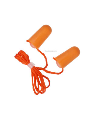 Corded foam ear plugs for shooters