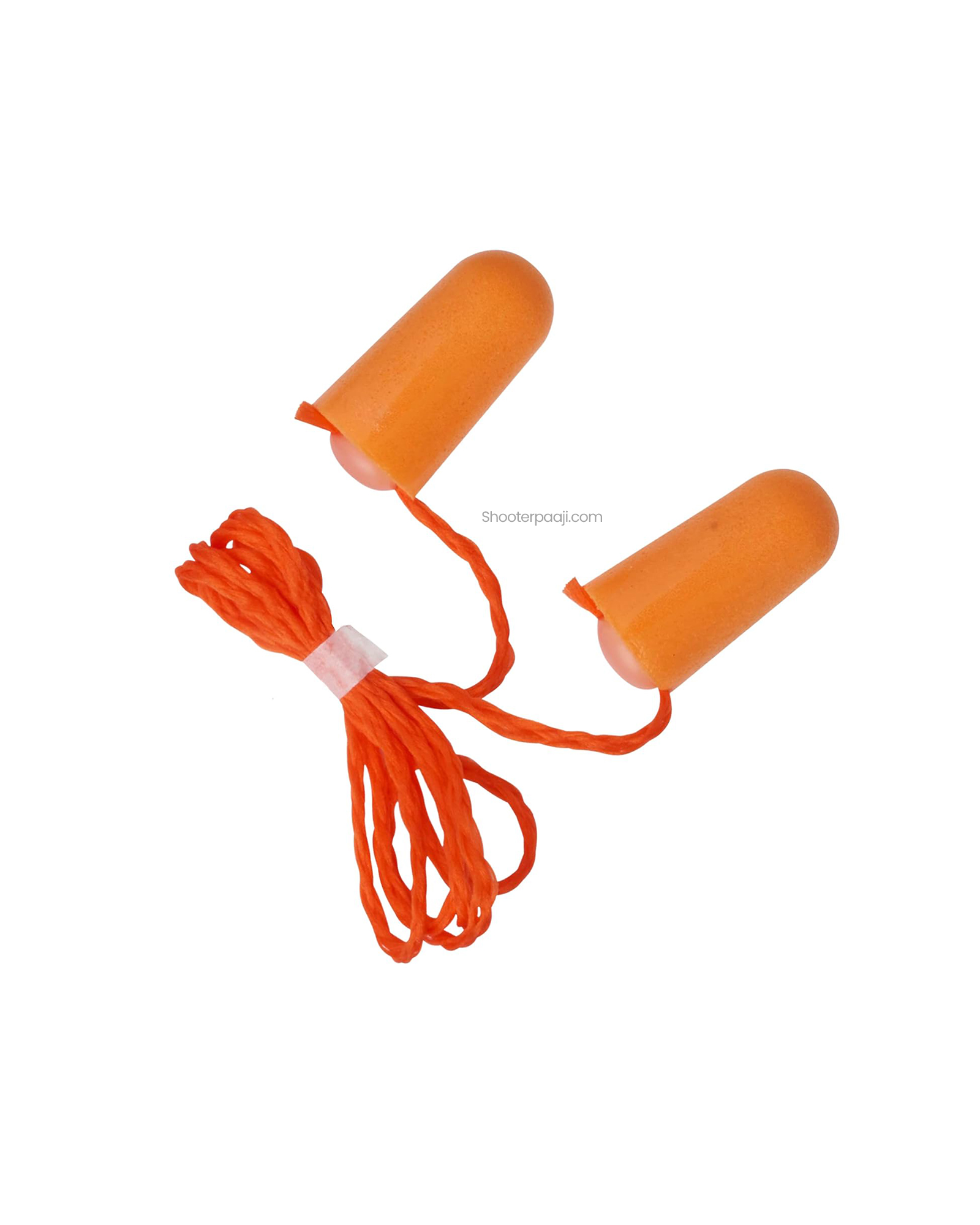 Corded foam ear plugs for shooters